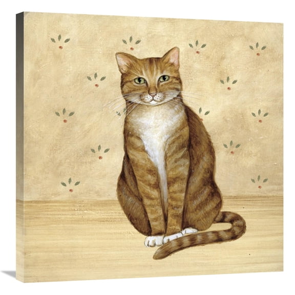 Global Gallery's 'Country Kitty II' by David Carter Brown Stretched Canvas Wall Art