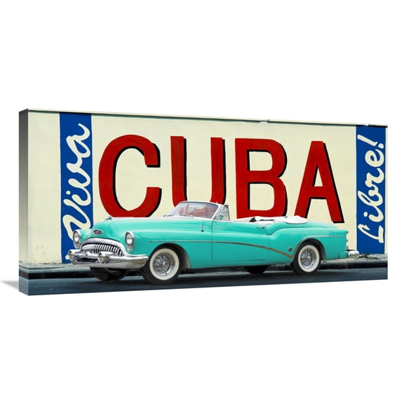 Global Gallery's 'Cuba Libre, Havana' by Gasoline Images Stretched Canvas Wall Art