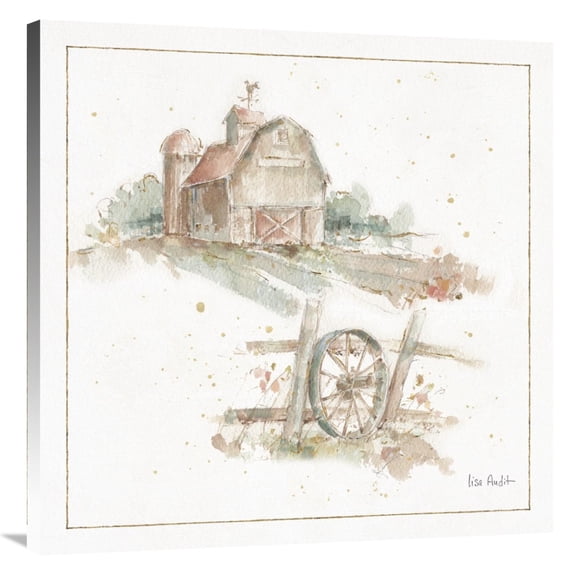 Global Gallery's 'Farm Friends XV' By Lisa Audit Stretched Canvas Wall Art