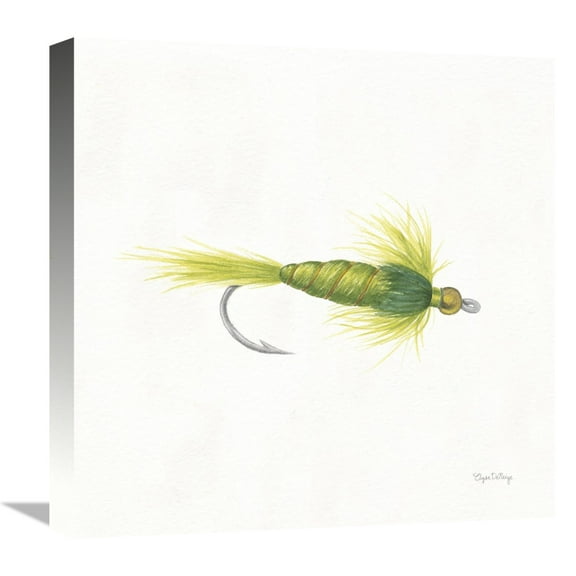 Global Gallery's 'Gone Fishin IV' By Elyse DeNeige Stretched Canvas Wall Art