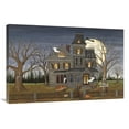 thumbnail image 1 of Global Gallery's 'Haunted House' by David Carter Brown Stretched Canvas Wall Art, 1 of 4