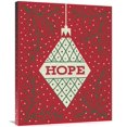 thumbnail image 1 of Global Gallery's 'Jolly Holiday Ornaments Hope' By Michael Mullan Stretched Canvas Wall Art, 1 of 4