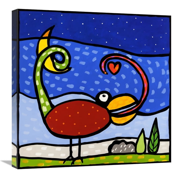Global Gallery's 'Kama-Leo' by Wallas Stretched Canvas Wall Art