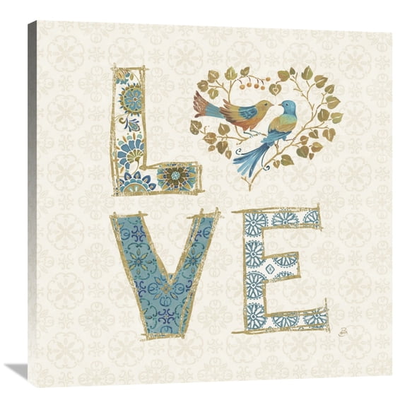 Global Gallery's 'Love Tales IV' by Daphne Brissonnet Stretched Canvas Wall Art