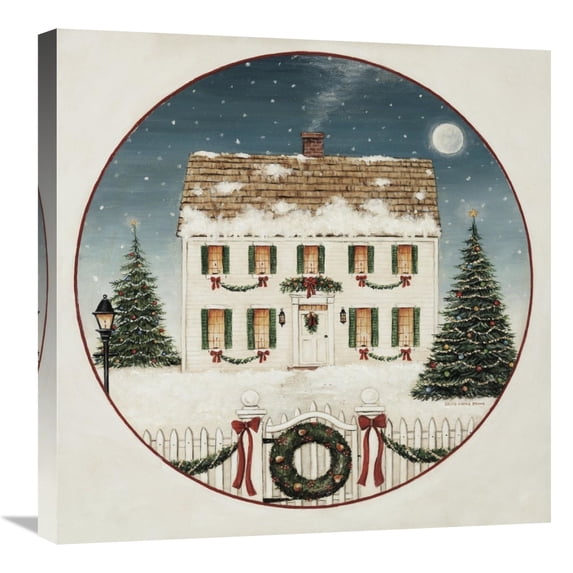 Global Gallery's 'Merry Lil House' By David Carter Brown Stretched Canvas Wall Art