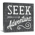 thumbnail image 1 of Global Gallery's 'Mod Triangles Seek Adventure' By Michael Mullan Stretched Canvas Wall Art, 1 of 4