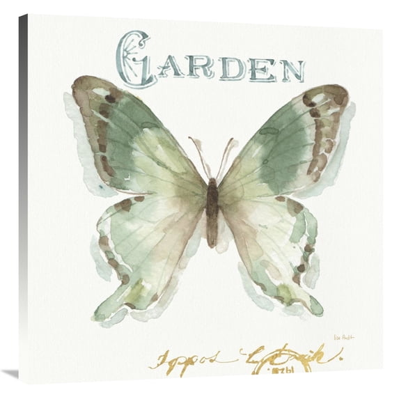 Global Gallery's 'My Greenhouse Butterflies III' By Lisa Audit Stretched Canvas Wall Art