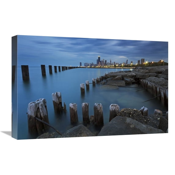 Global Gallery's 'Pillars' By Katherine Gendreau Stretched Canvas Wall Art