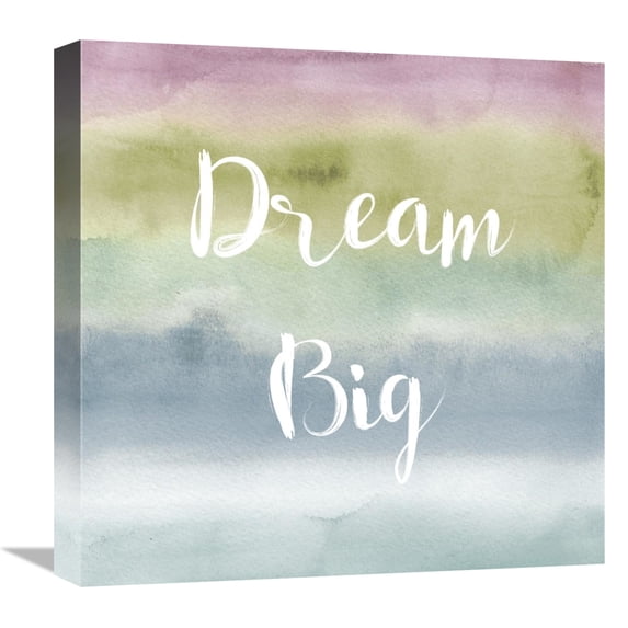 Global Gallery's 'Rainbow Seeds Painted Pattern XIV Cool Dream' By Lisa Audit Stretched Canvas Wall Art