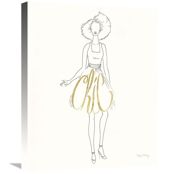 Global Gallery's 'Stylish Sayings II' By Elyse DeNeige Stretched Canvas Wall Art