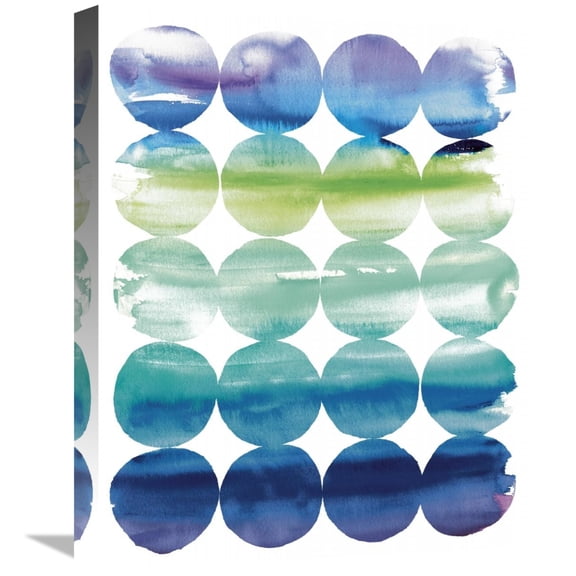 Global Gallery's 'Summer Dots v.2' by Elyse DeNeige Stretched Canvas Wall Art
