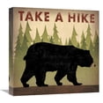 thumbnail image 1 of Global Gallery's 'Take a Hike Black Bear' By Ryan Fowler Stretched Canvas Wall Art, 1 of 4