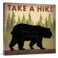 thumbnail image 1 of Global Gallery's 'Take a Hike Black Bear' By Ryan Fowler Stretched Canvas Wall Art, 1 of 4