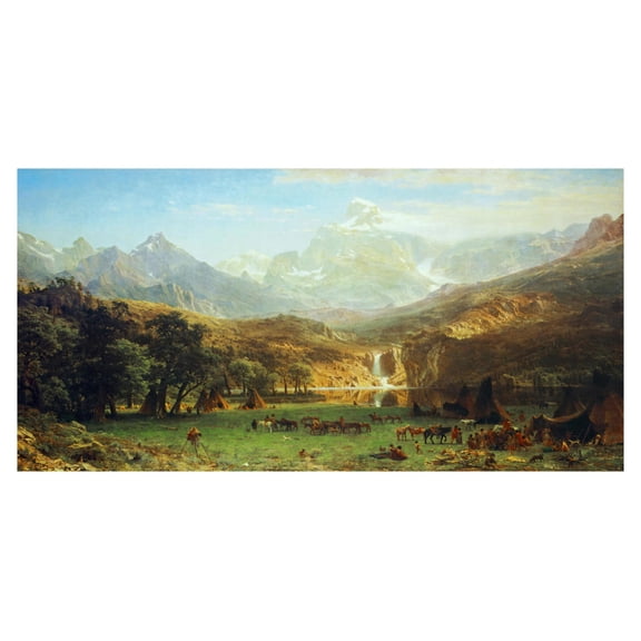 Global Gallery's 'The Rocky Mountains, Lander's Peak' By Albert Bierstadt Unframed Giclee on Paper Print