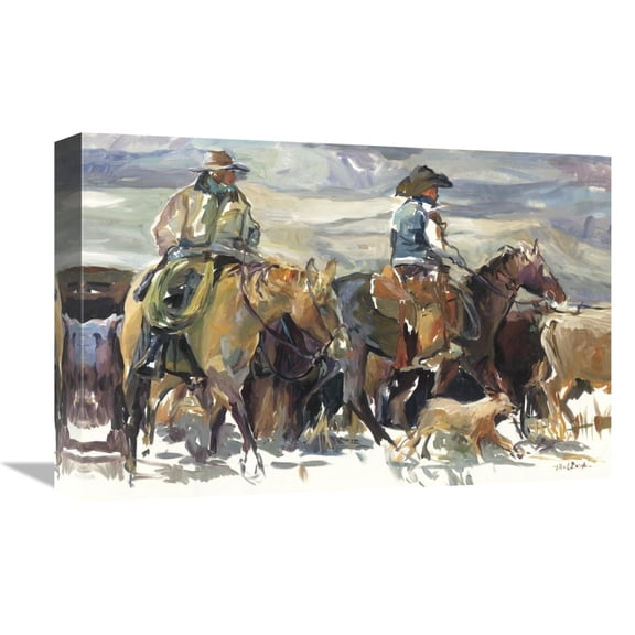 Global Gallery's 'The Roundup' By Marilyn Hageman Stretched Canvas Wall Art