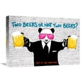 thumbnail image 1 of Global Gallery's 'Two Beers or Not Two Beers' by Masterfunk Collective Stretched Canvas Wall Art, 1 of 4