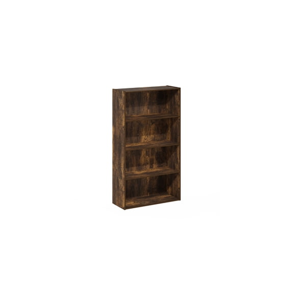 Global Glam Open Shelf Bookcase Medium Density Composite Wood Adjustable Scratch-Resistant Shelves