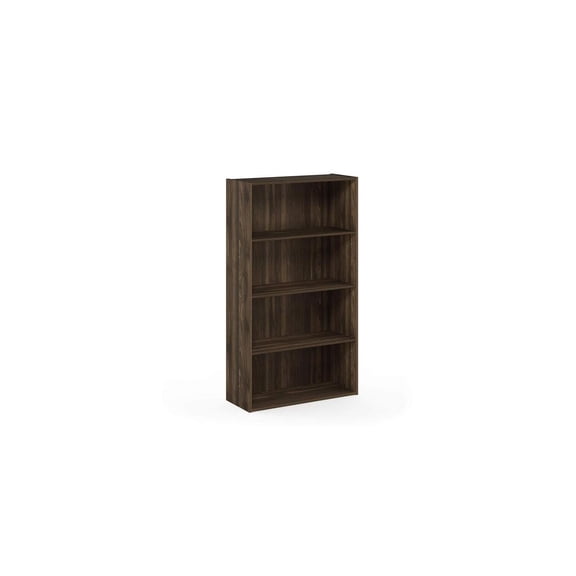 Global Glam Open Shelf Bookcase Medium Density Composite Wood Adjustable Scratch-Resistant Shelves