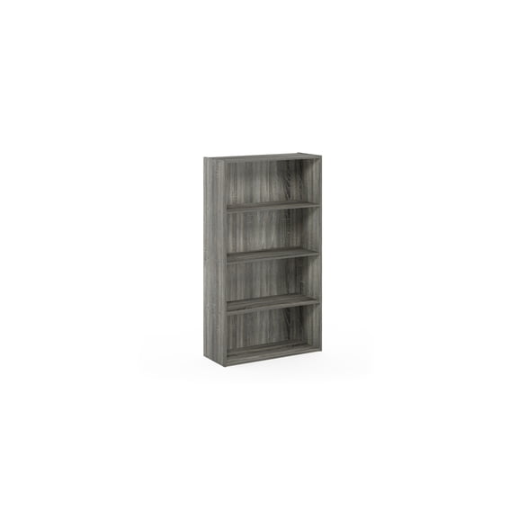Global Glam Open Shelf Bookcase Medium Density Composite Wood Adjustable Scratch-Resistant Shelves