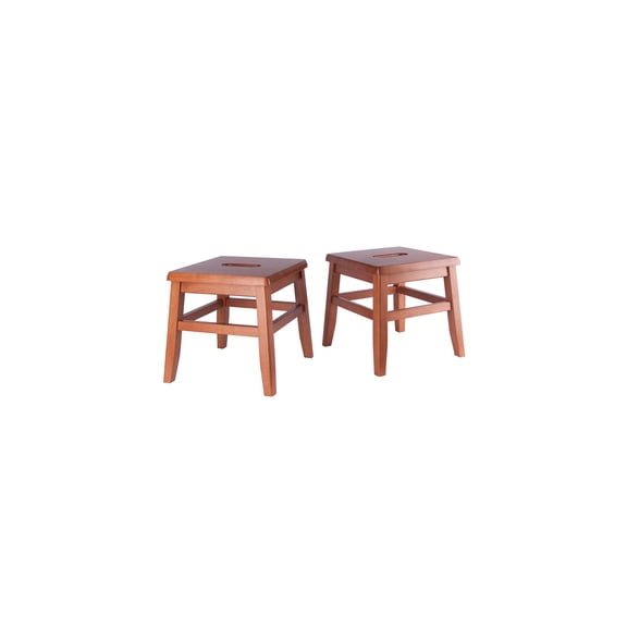 Global Greatness 2-Pc Conductor Stool Set, Teak