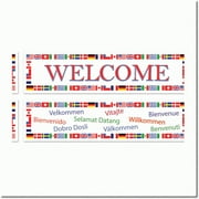 Global Greetings Party Banners 2 Pack - International Welcome Decorations for Festive Celebrations - Unique Party Accessory