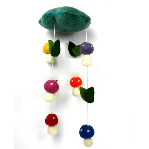 Felt Mushroom Mobile Global Groove