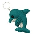 thumbnail image 1 of Global Groove GLG60009-01-241470 Handmade Felt Dolphin Key Chain, 1 of 1