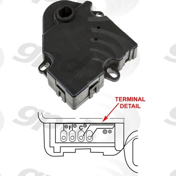 Global HVAC Heater Blend Door Actuator 1712081