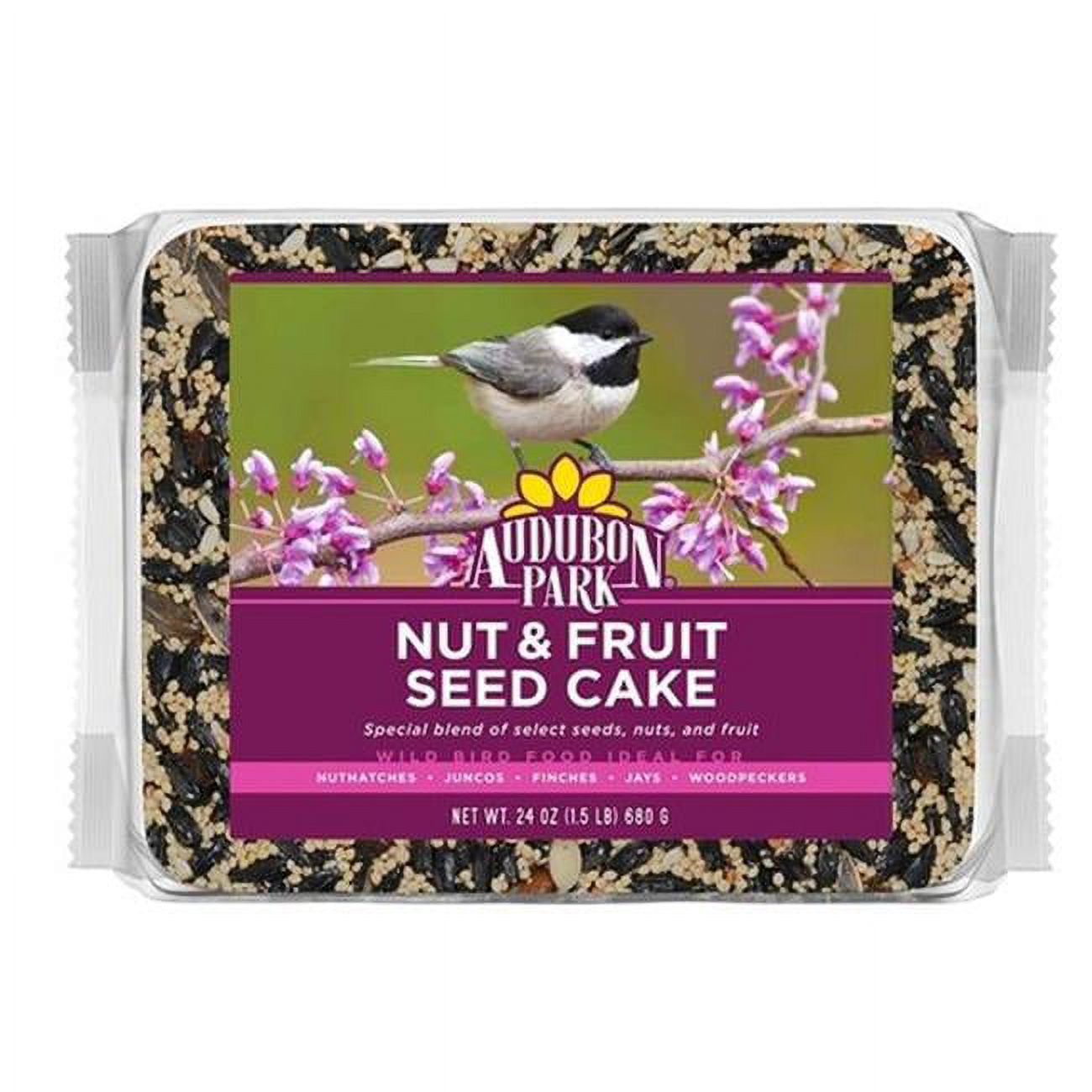 Global Harvest 14363 24 oz Nut & Fruit Wild Bird Seed Cake Case of 6