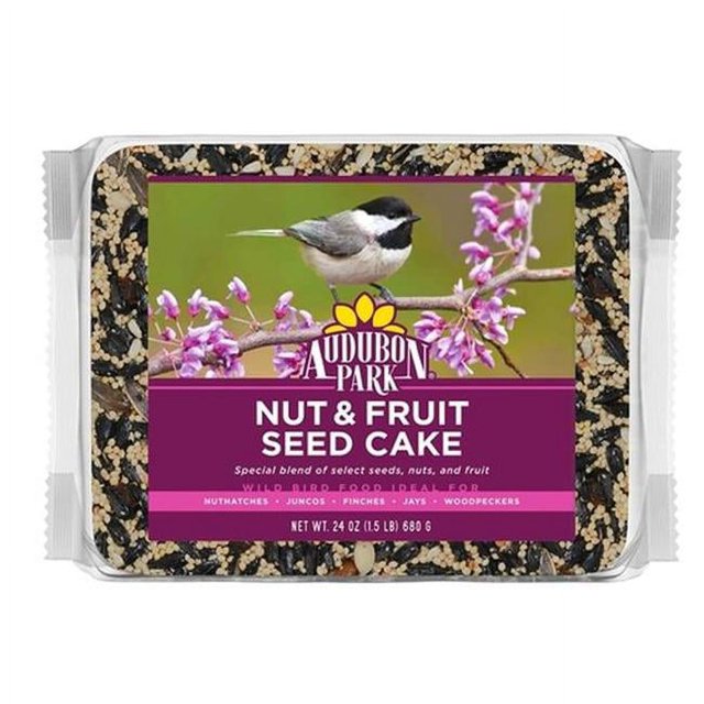Global Harvest 14363 24 oz Nut & Fruit Wild Bird Seed Cake Case of 6