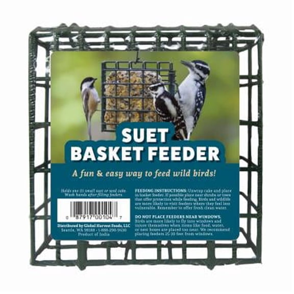 Global Harvest 15416 Wild Bird Suet Basket Feeder - Quantity 8