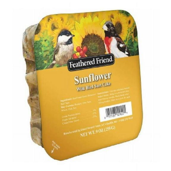 Global Harvest Foods 109806 Sunflower Wild Birds Suet Cake