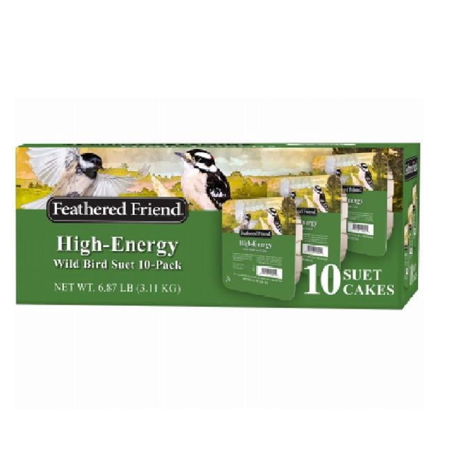 Global Harvest Foods 109810 High-Energy Wild Birds Suet Cake, 10 Piece