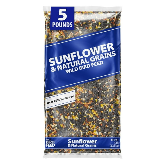 Global Harvest Foods Sunflower & Natural Grains Wild Bird Feed, 5 lb