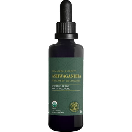 Global Healing Ashwagandha - Anxiety and Stress Relief Supplements - 2 fl oz