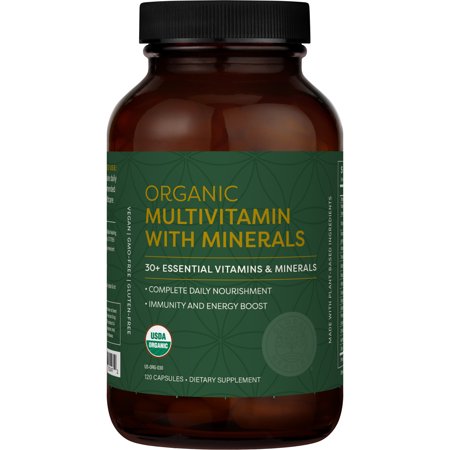 Global Healing Organic Multivitamin With Minerals - 120 Capsules