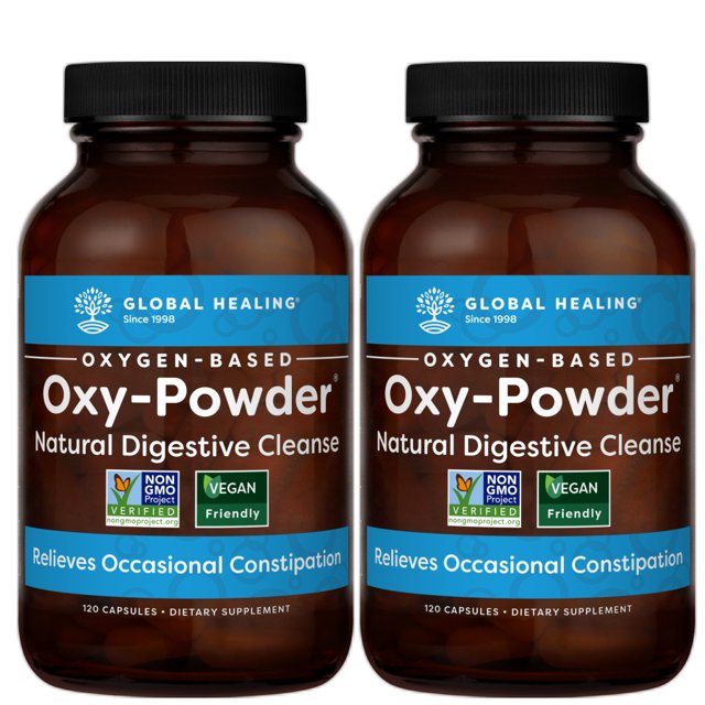 Global Healing OxyPowder Colon Cleanse(2Pack) Detox Pills, 120