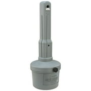 Global Industrial 1.5 Gal Flame Resistant Upright Plastic Outdoor Ashtray, Gray