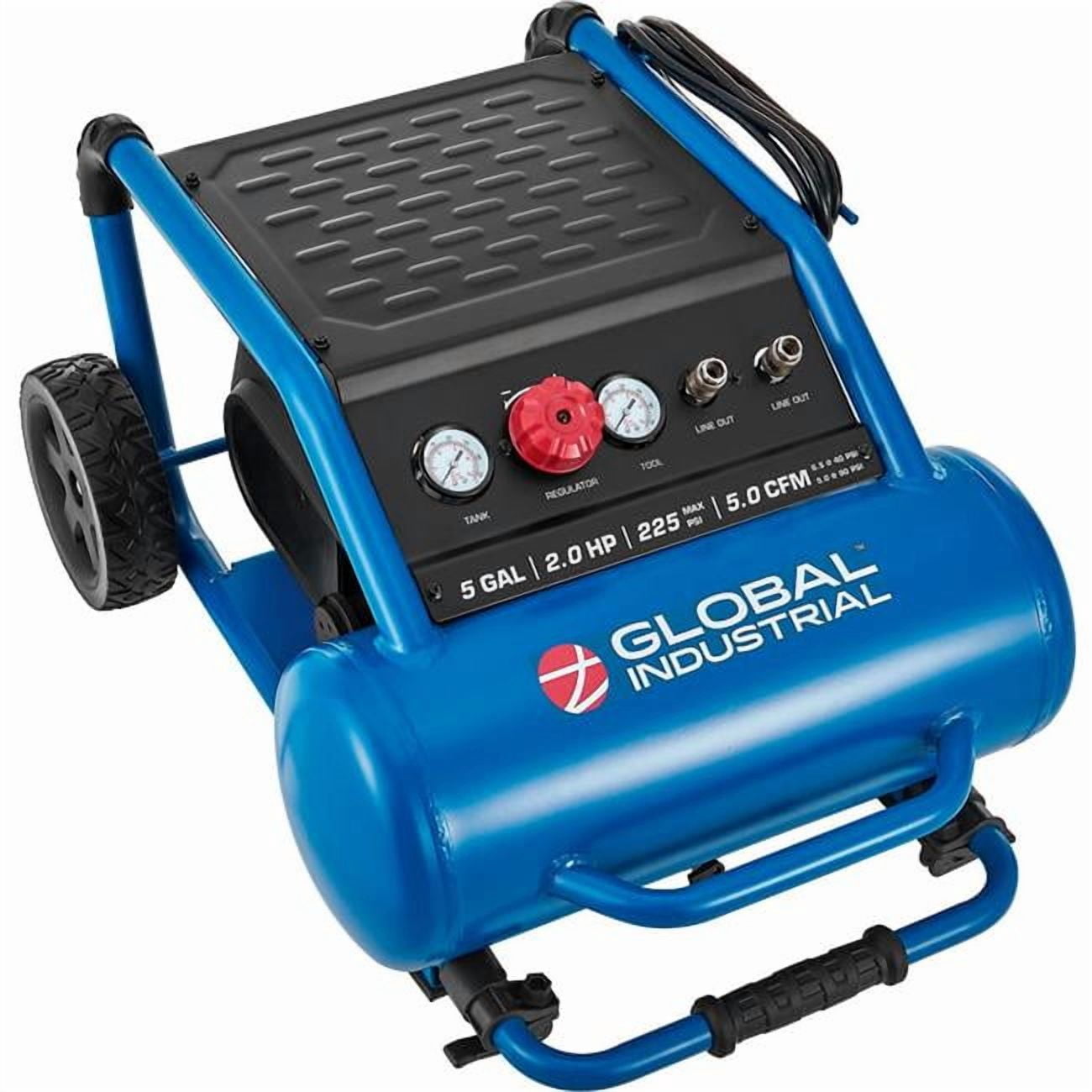 Global Industrial Portable Direct Drive Air Compressor 2.0 HP 5 Gal 5.0 CFM Oil-