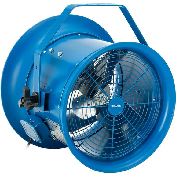 Global Industrial 14" High Velocity Dock Fan w/ Yoke Mount, 6800 CFM, 115/240V
