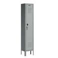 thumbnail image 1 of Global Industrial Paramount® 1-Tier 1 Door Locker 12"W x 15"D x 66"H Gray Unassembled, 1 of 6