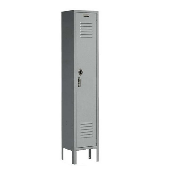 Global Industrial Paramount 1-Tier 1 Door Locker 12"W x 15"D x 66"H Gray Unassembled