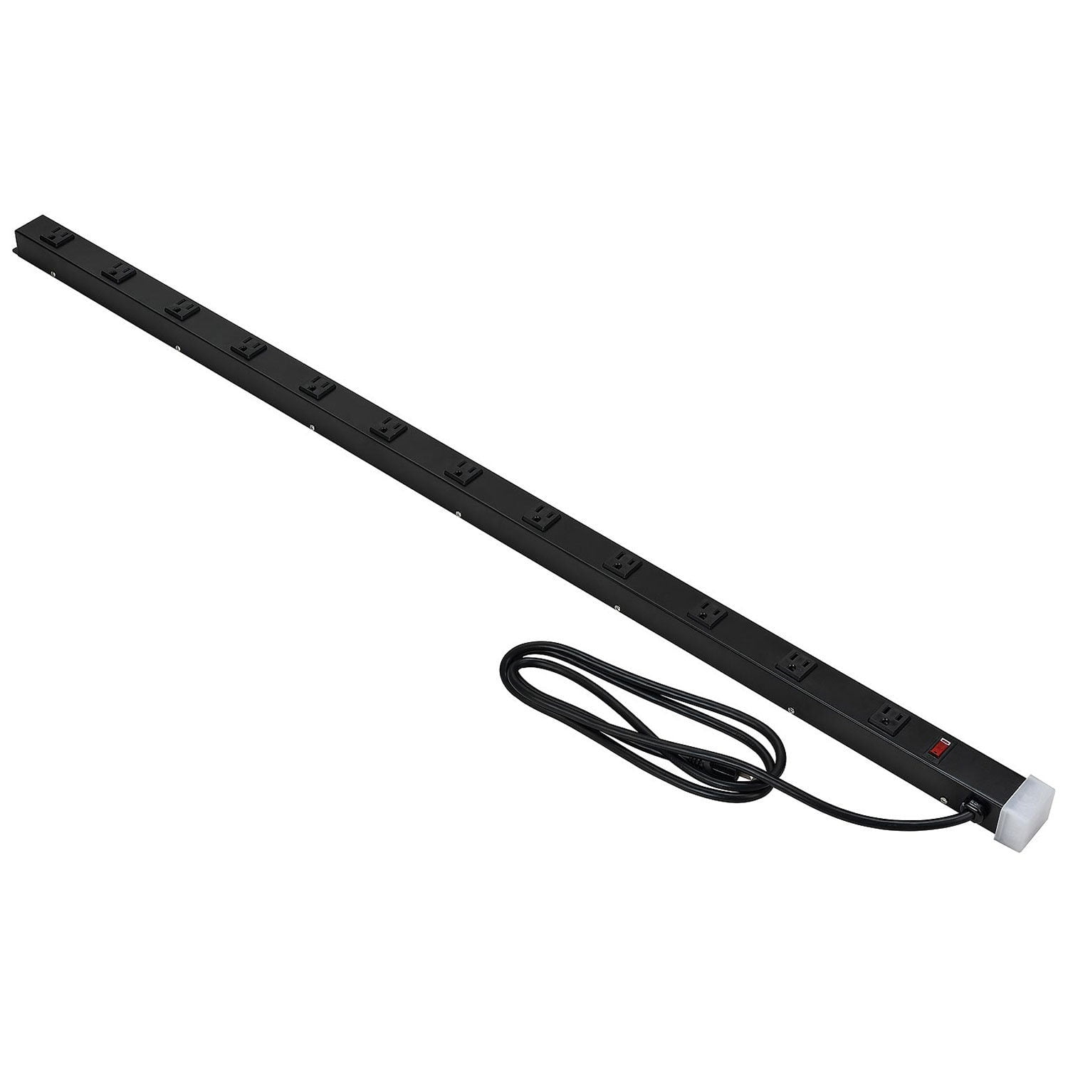 12-Outlet 48" Power Strip, 9' Cord 14/3 Lighted Switch, 15A, 1875W, ETL