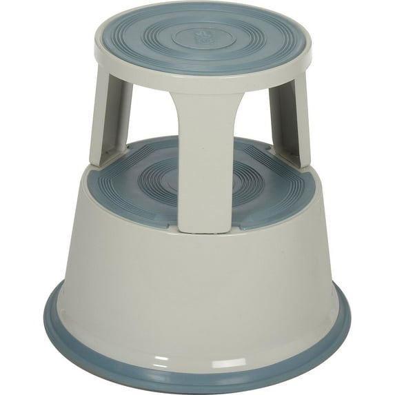 Global Industrial 17""H Rolling Step Stool - Gray