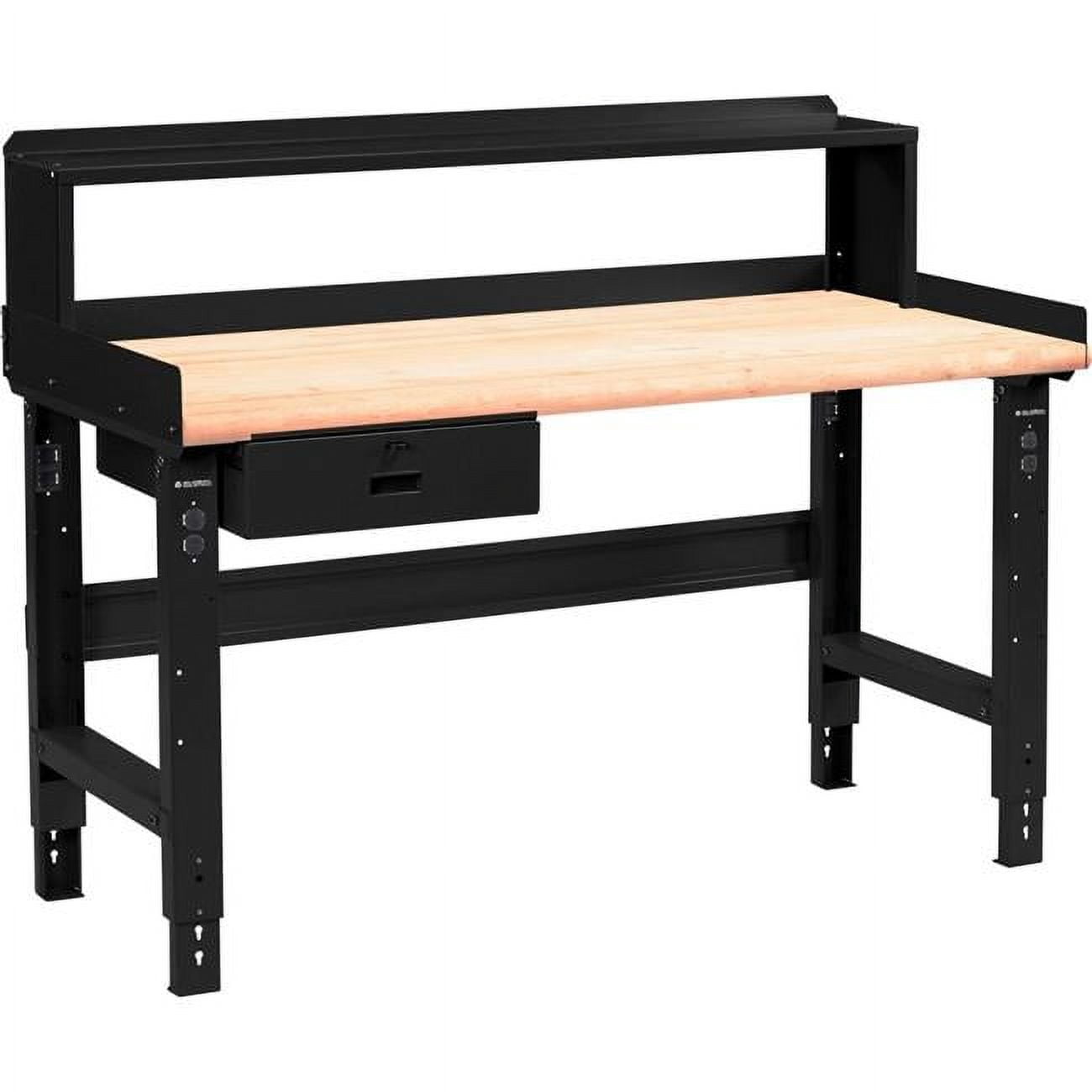 Global Industrial 183989BBK 72 x 36 in. Adjustable Height Workbench ...