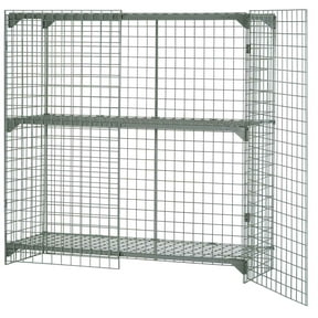 Global Industrial Wire Mesh Security Cage, 48 x 24 x 72