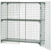 Global Industrial Wire Mesh Security Cage, 72 x 36 x 72