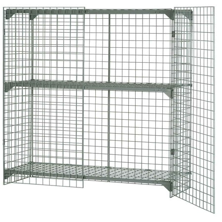 Global Industrial Wire Mesh Security Cage, 72 x 36 x 72