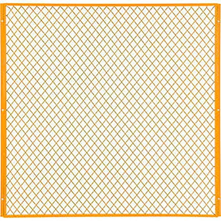 Global Industrial Machinery Wire Fence Partition Panel, 5'W, Yellow