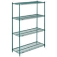 thumbnail image 1 of Global Industrial 18547G 54 x 18 x 74 in. Nexel Poly-Z-Brite Wire Shelving, Green, 1 of 4